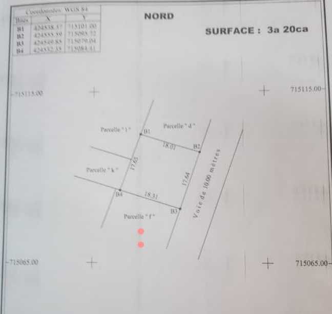 Parcelle recasé calavi tokan ahossougbeta 320m2