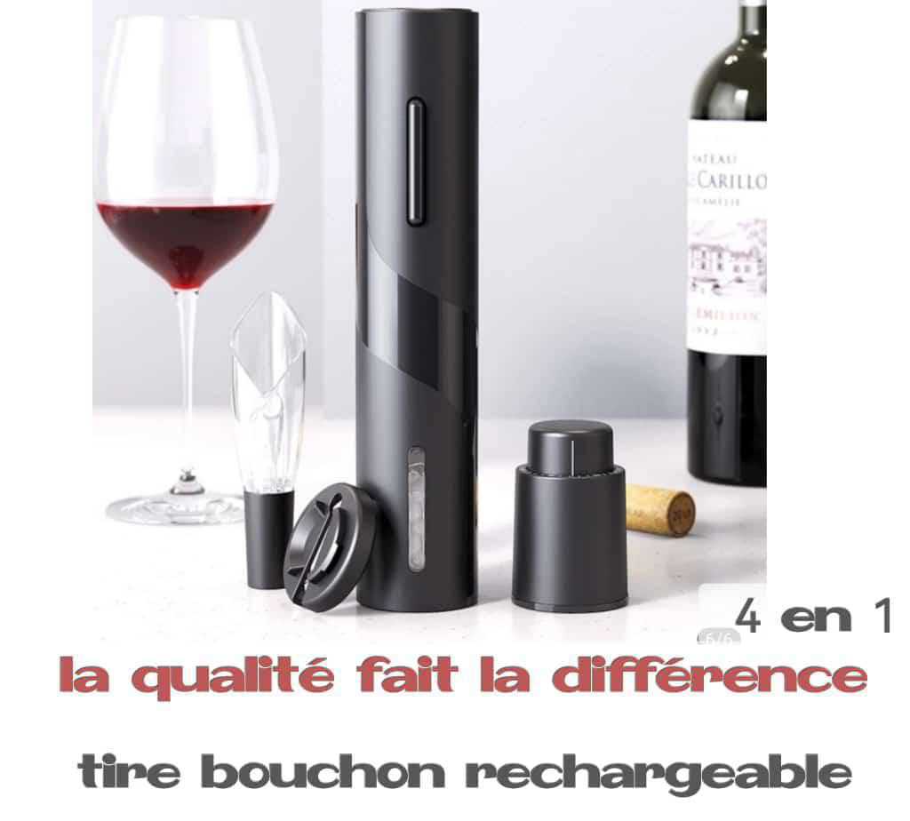 Tire bouchon manuel ou rechargeable/ distributeur de vin
