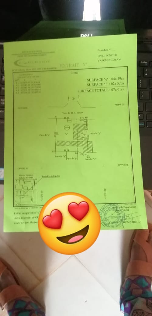 PARCELLE A VENDRE A GODOMEY TOGOUDO 2 ENSSEMBLES