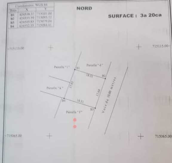 parcelle de 320m2 déja recasée à calavi ahossougbeta