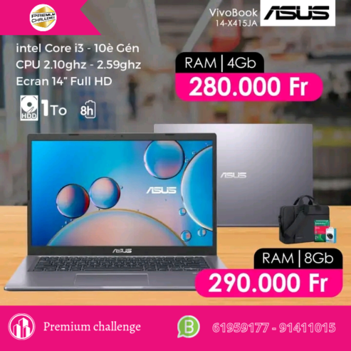 Ordinateur Asus Vivobook core i3 neuf en carton