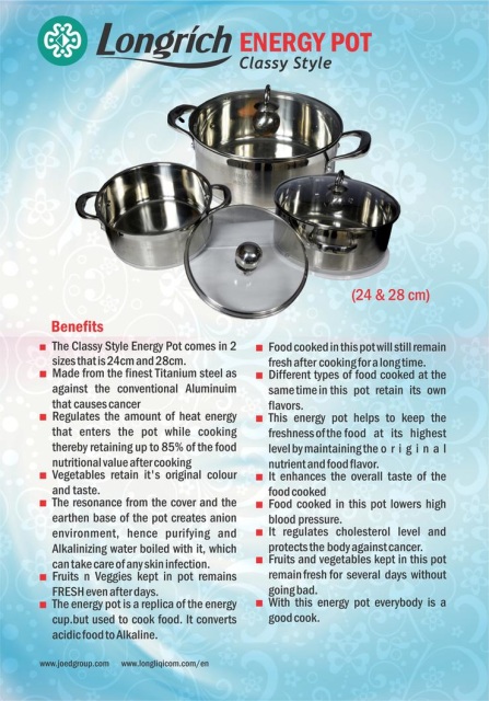 Marmite Energetique longrich