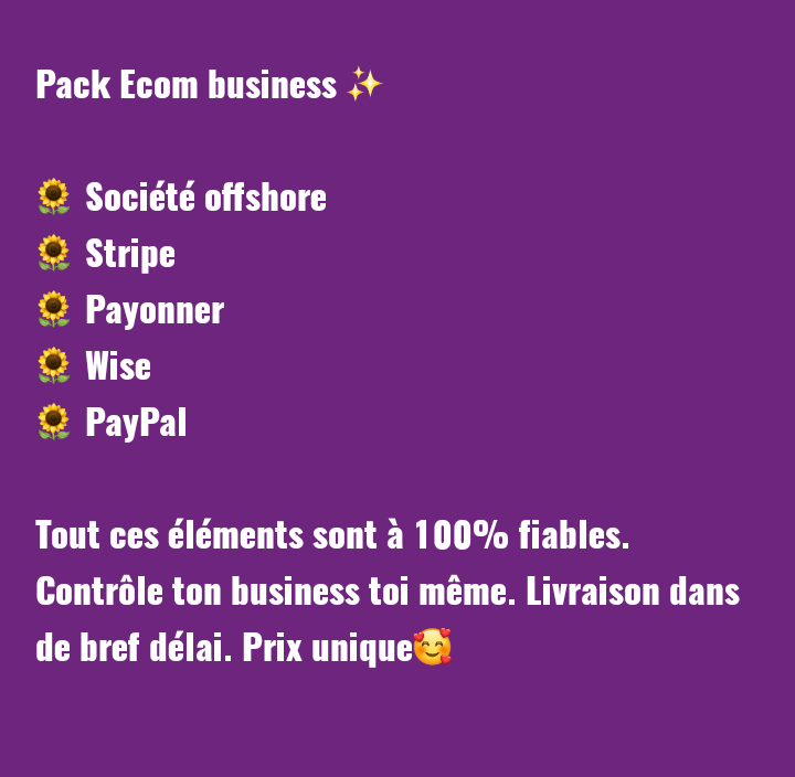 PACK ECOM BUSINESS 🌡️