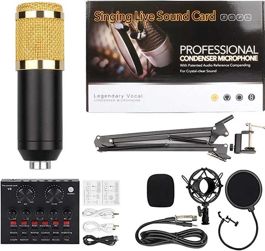 Microphone +carte son et assessoires