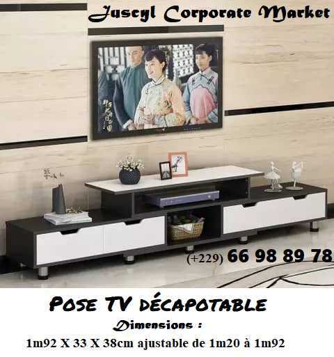 Pose TV décapotable et ajustable