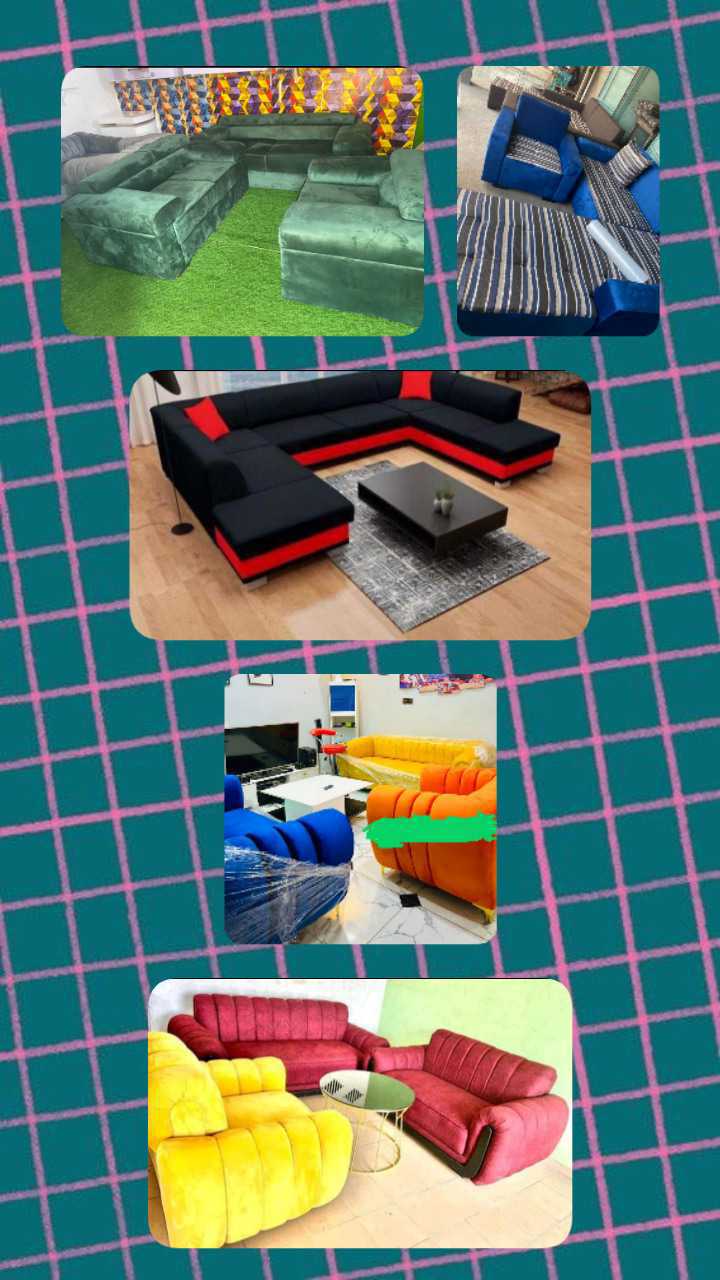 Meubles Salon L, 7 ou 6 ou 5 places