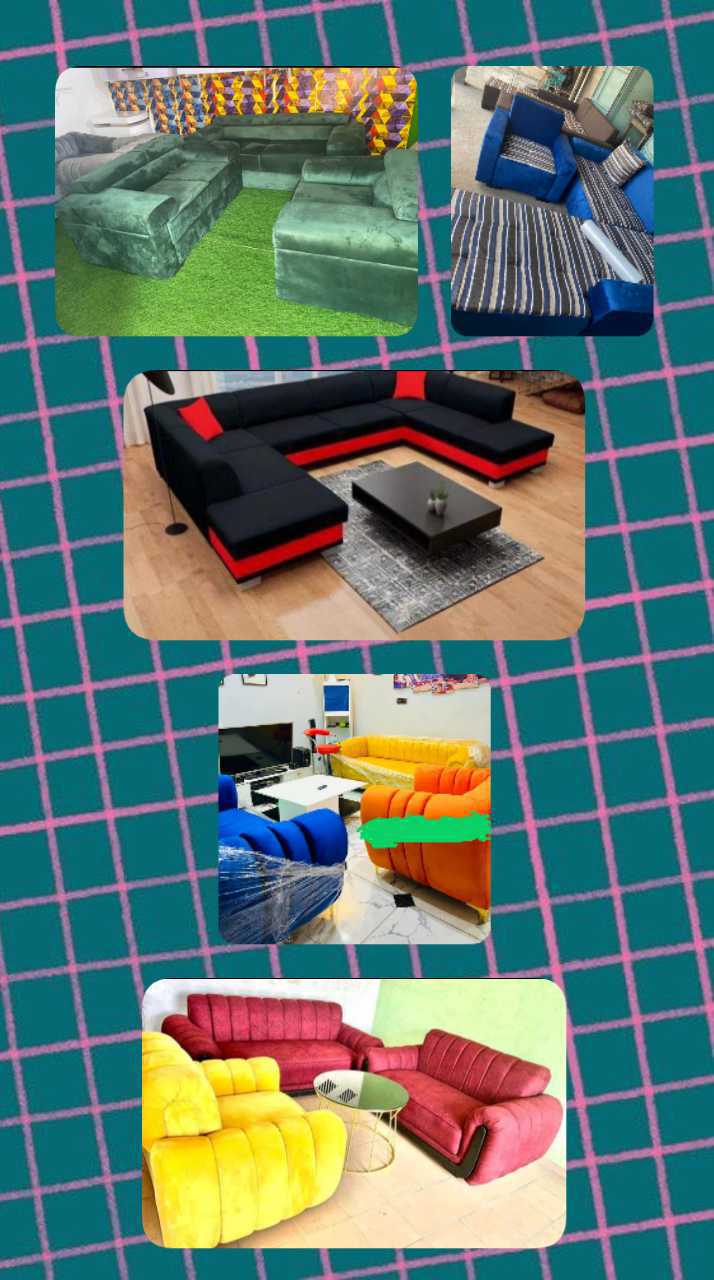 Meubles Salon L, 7 ou 6 ou 5 places