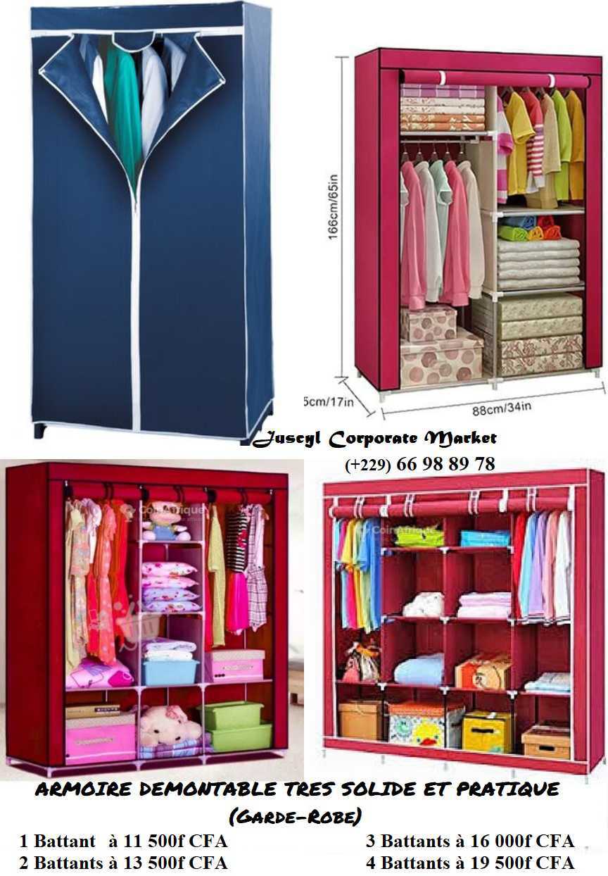Armoire démontable (garde-robe) très solide