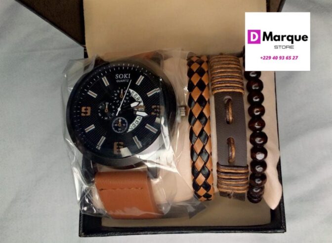 Coffret montre et bracelets