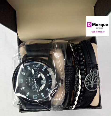 Coffret montre et bracelets