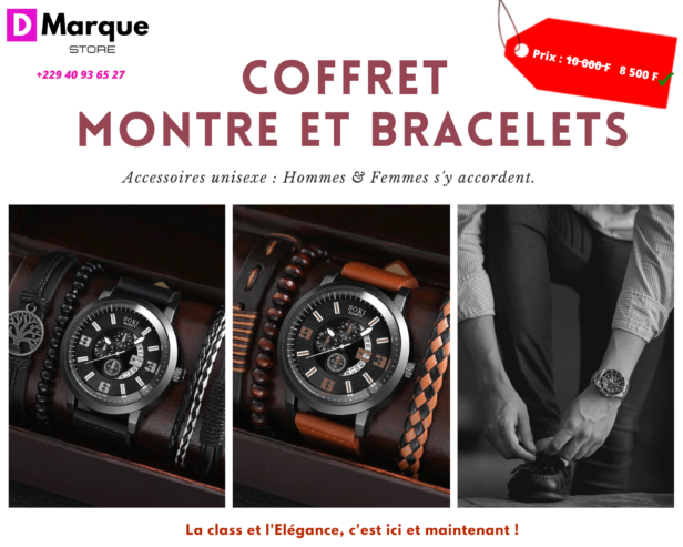 Coffret montre et bracelets