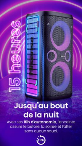 ENCEINTE DE SOIRÉE BLUETOOTH PORTABLE PARTY ROCKER