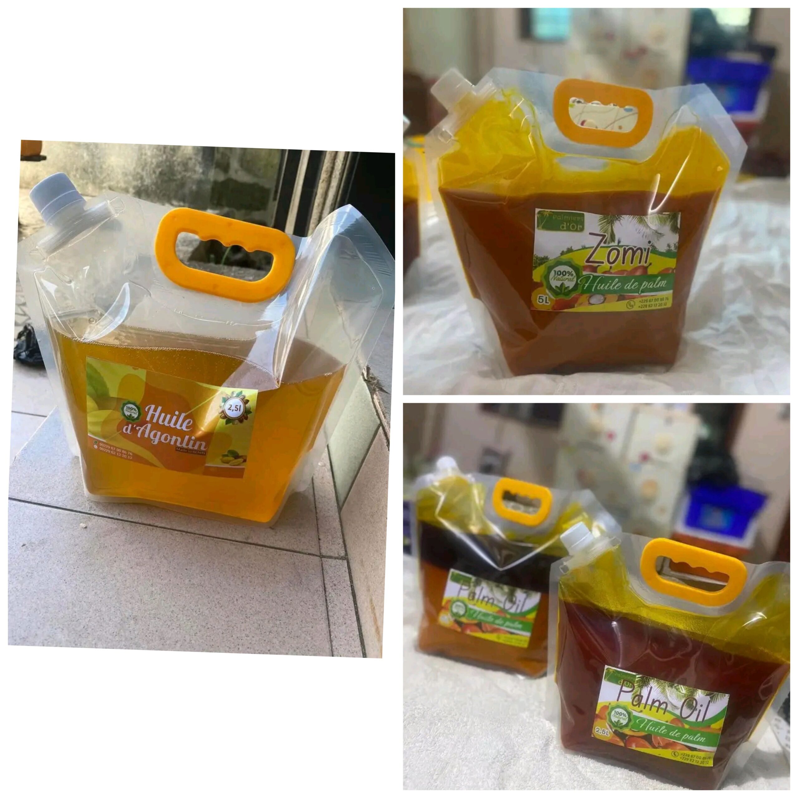 Sac en plastique pour céréales et huiles