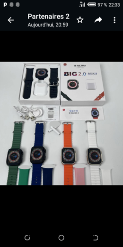 Montre ultra connecté avec écouteurs