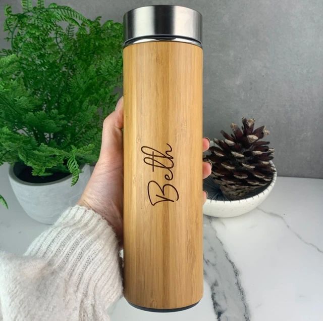 Thermos en bois personnalisé