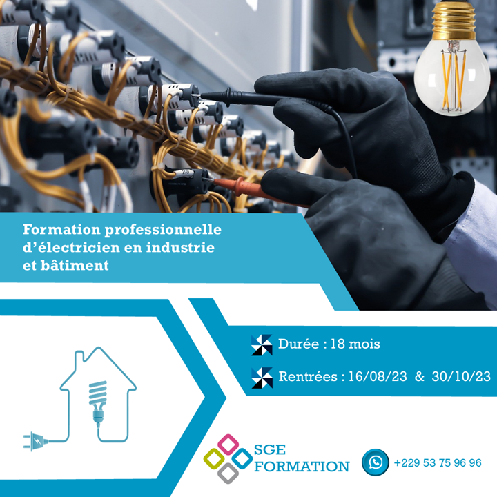 Formation En électricité Bâtiment Industriel Goodis Benin 8786