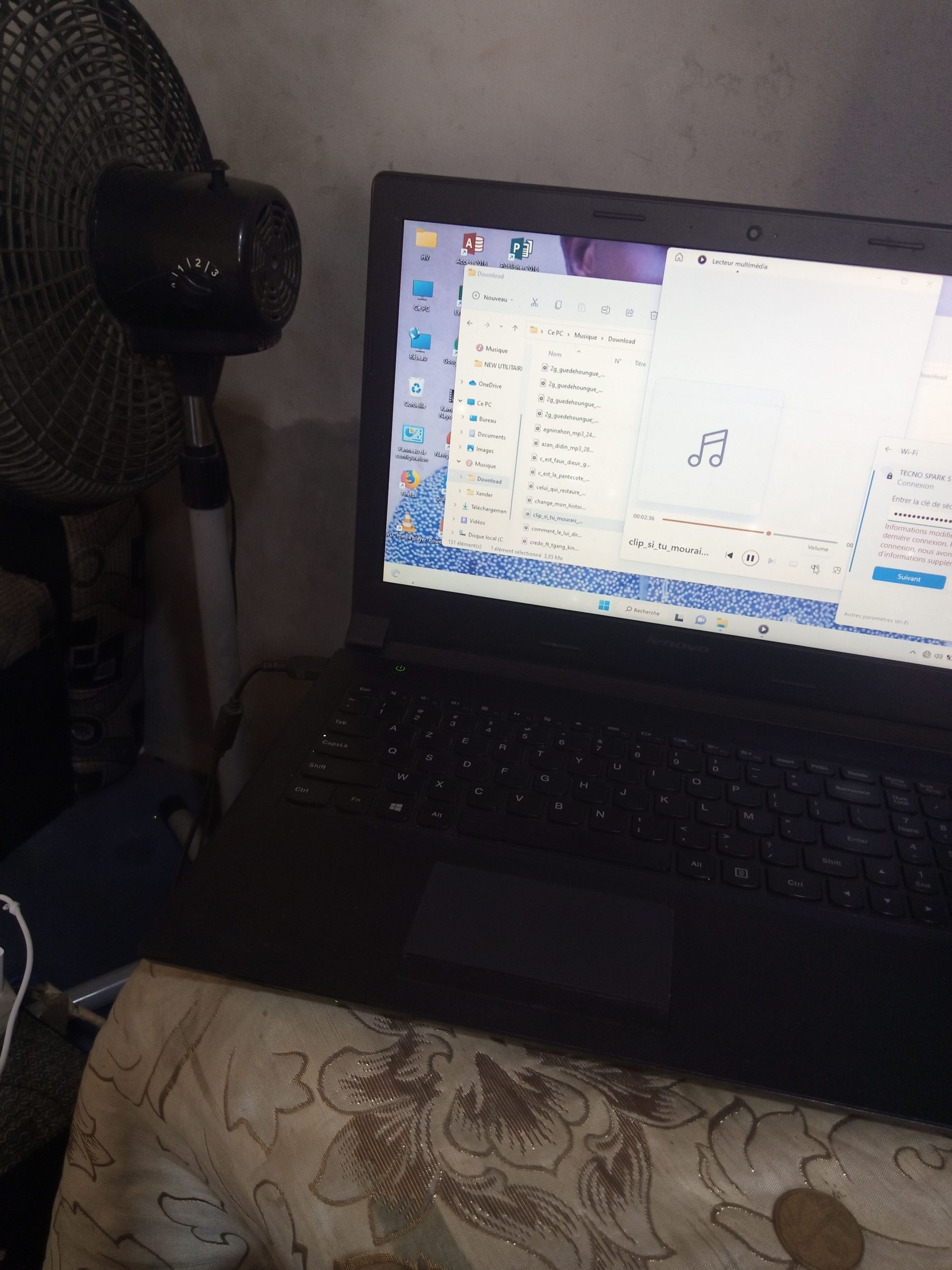 Pc Lenovo core i3 sans doute autonomie 3h+ disponi