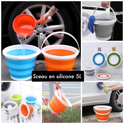 Sceau en Silicone pliable 5 L