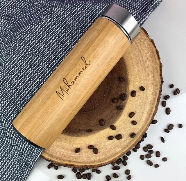 Thermos en bois personnalisé