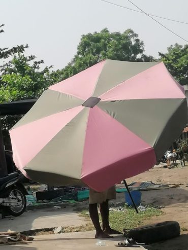 Parasols, socle et Tonnel