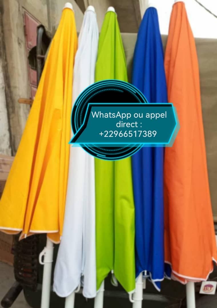 Parasols, socle et Tonnel