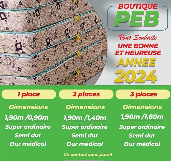 MATELAS PEB DISPONIBLE EN STOCK