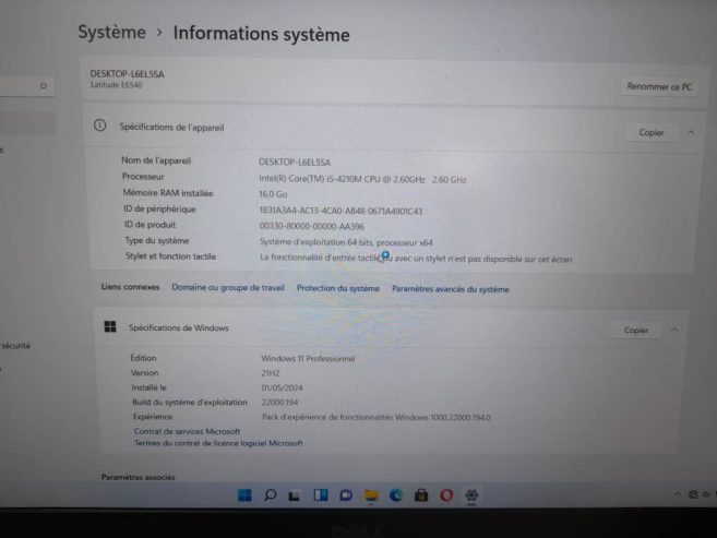 Dell latitude E6540