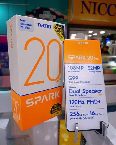 Tecno spark 20 pro disponible à la boutique RAM 8/