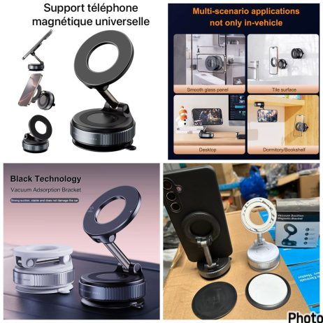 Support téléphone magnétique